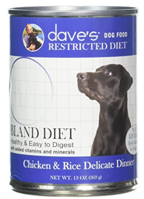 Dave's Dog Can Restricted Diet Bland Chicken/Rice 13oz