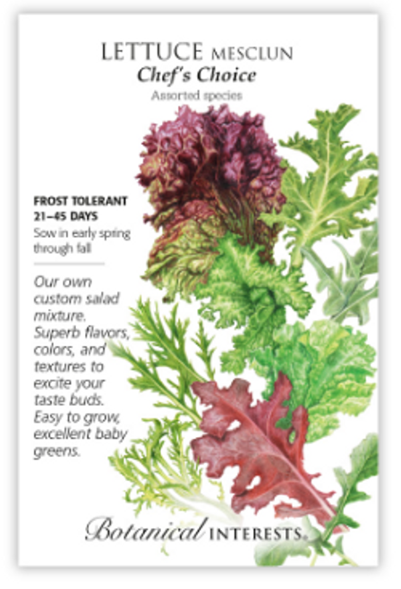 Botanical Interests Lettuce Mesclun Chef's Choice