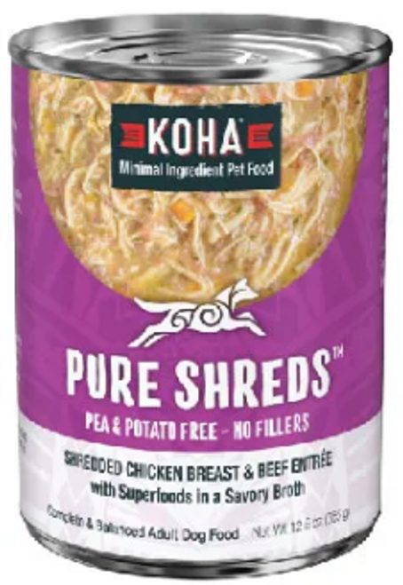 Koha Dog Can Chicken & Beef 12.5oz