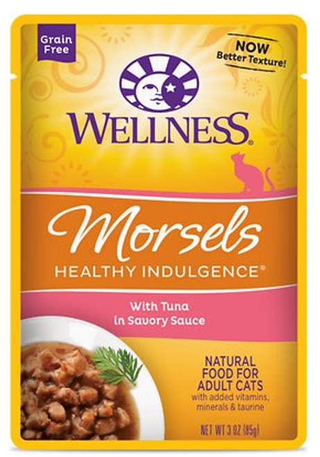 Wellness Cat Morsels Tuna Pouch 3oz