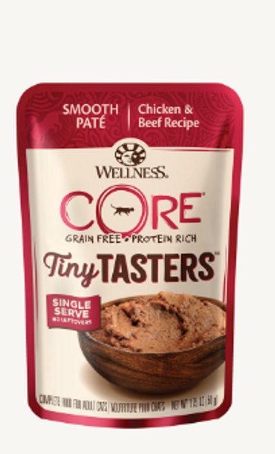 Wellness Cat Core Tiny Tasters Chicken-Beef 1.75oz