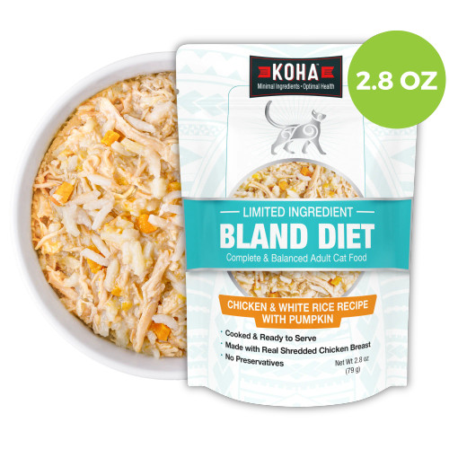 Koha Cat Bland Diet Chicken & White Rice Pouch 2.8oz