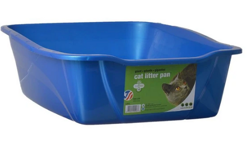 VAN NESS High Side Corner Cat Litter Pan, Blue 