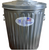 10 Gallon Metal Trash Can with Lid & Bail