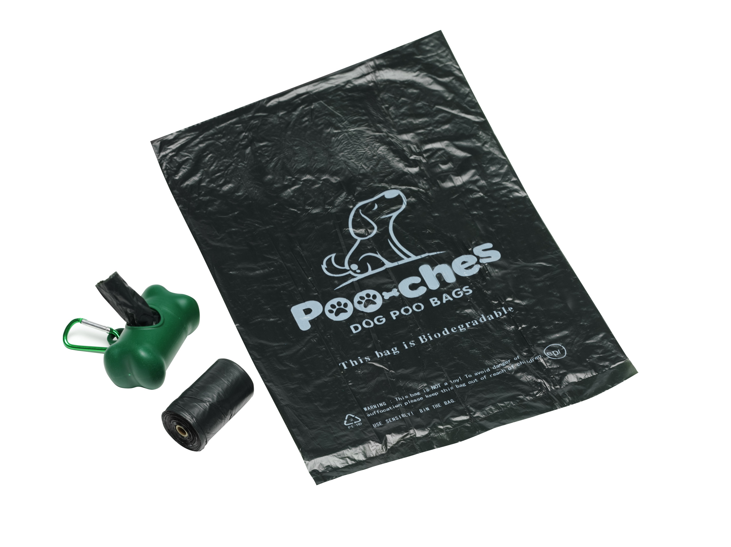 Pooches ® Premium Biodegradable Dog Poo Bags on a Roll 300 Pack