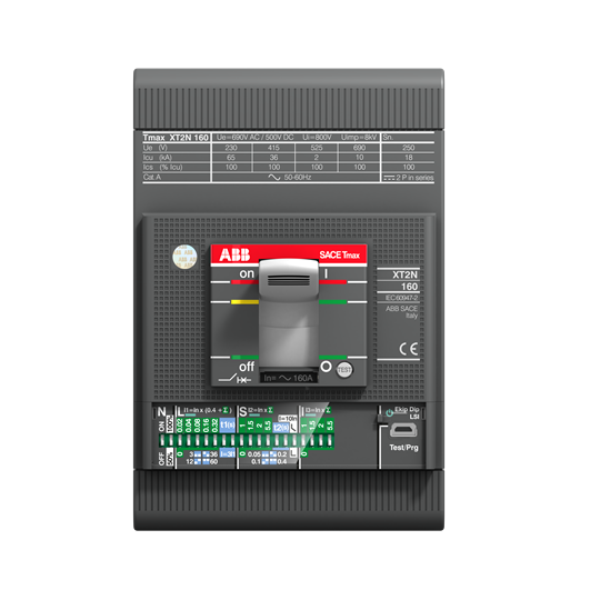 XT2HU3100EFF ABB SACE TMAX XT2 100A, 3P, 125 EKIP-LS/I, CIRCUIT BREAKER ...