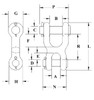 Crosby S-247 & S-249 Double Clevis Links