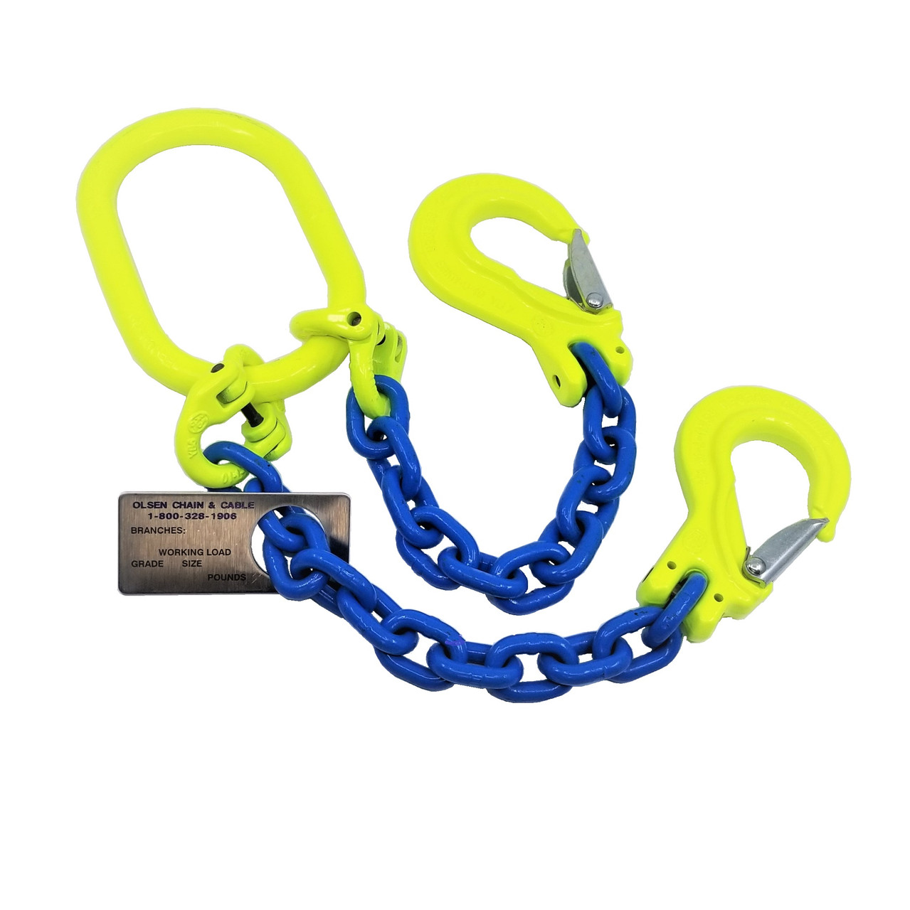 CM Dual Rated EZ-Connect Master Link & Chain Shortener for Double Leg  Sling, Working Load Limit 7,400 lbs., Part No. 555232S2