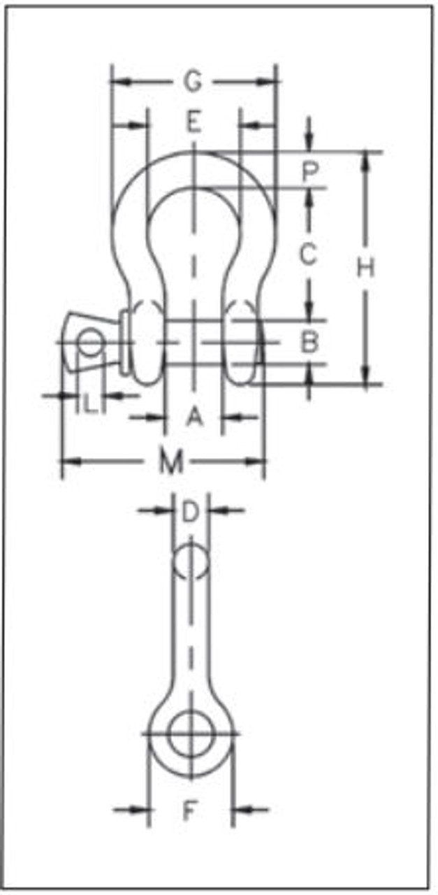 Crosby® S-209 Screw Pin Shackles