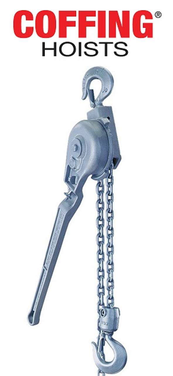 Coffing RA15 - 3/4 Ton Lever Hoist w/ 5' - Olsen Chain & Cable