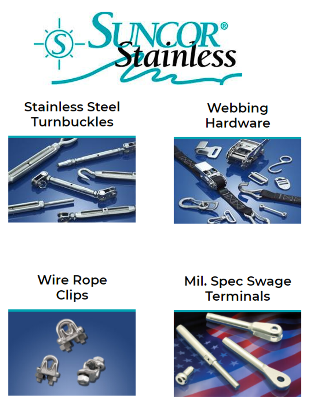 Suncor Stainless Hardware and Rigging