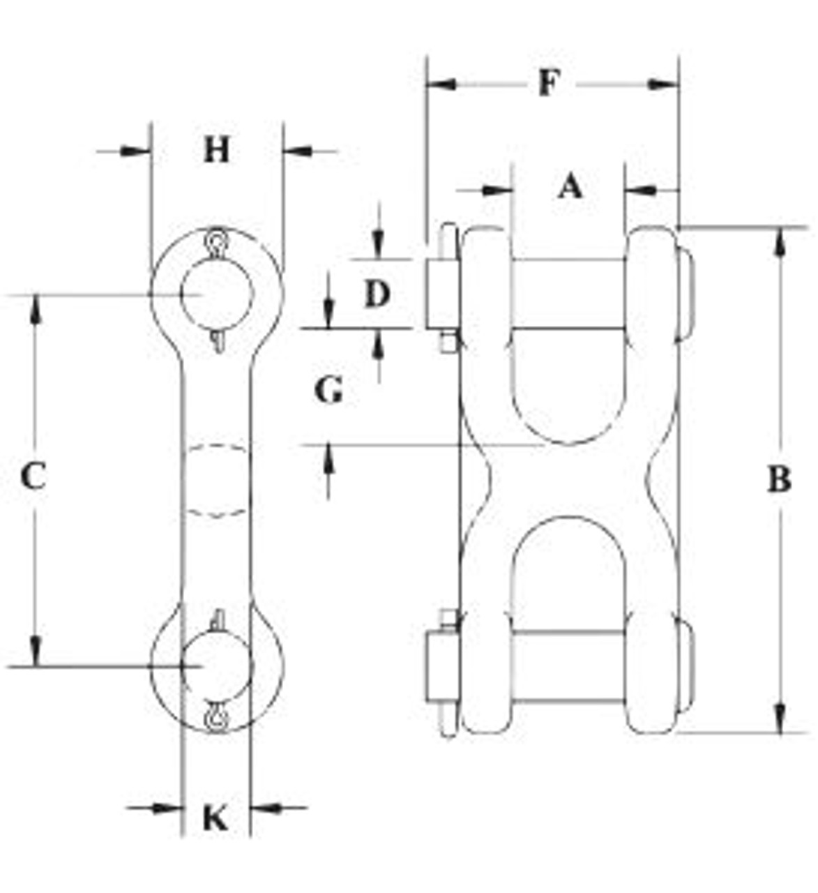 Crosby 3/8 S-1317 Grade 100 Alloy Clevis Shur-Loc Hook at Rigging Warehouse 1029018