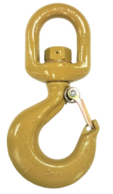 Looks New - USA CROSBY 15 ton HOOK w/ Swivel