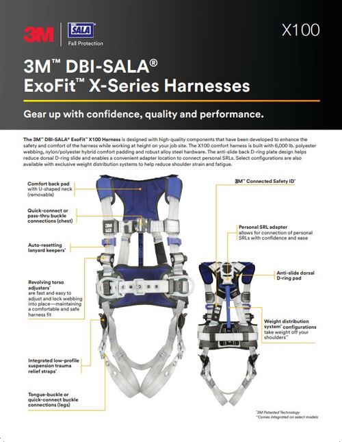 3M™ DBI-SALA® ExoFit™ X100 Safety Harness