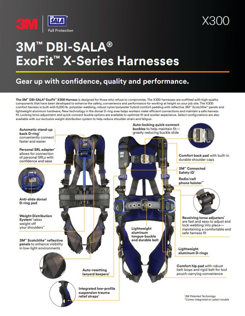 3M™ DBI-SALA® ExoFit™ X300 Safety Harness