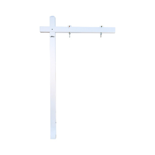 aluminum yardarm sign post - white - for real estate agent