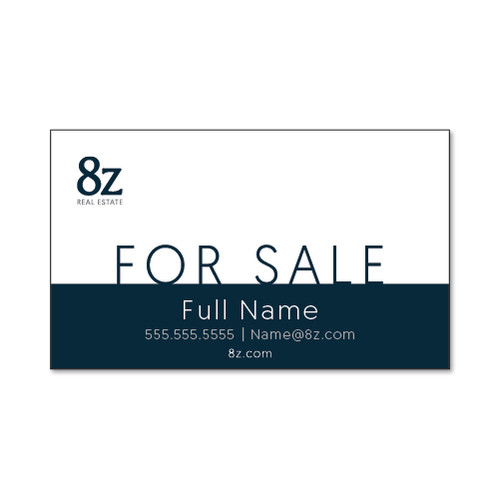 8z 18x24 Listing Panel White - Double Sided