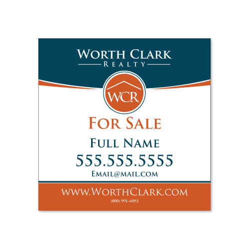 Worth Clark Realty 24x24 Listing Panel - Double Sided