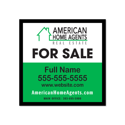 American Home Agents 24x24 Listing Panel - Double Sided