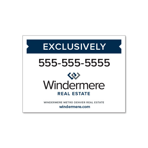 Windermere 18x24 Listing Panel - Double Sided