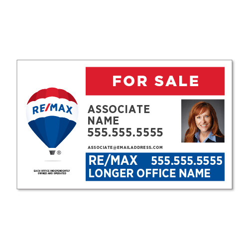 RE/MAX 18x30 Listing Panel With Photo- Double Sided