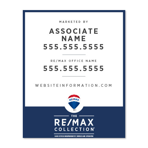 RE/MAX 30x24 Listing Panel Collection - Double Sided