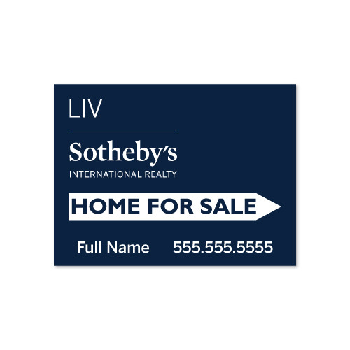 Sotheby's Liv 18x24 Home For Sale Directional - Set of 2 Single-Sided Panels