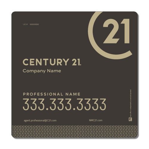 Century 21 24x24 Listing Panel Grey - Double Sided