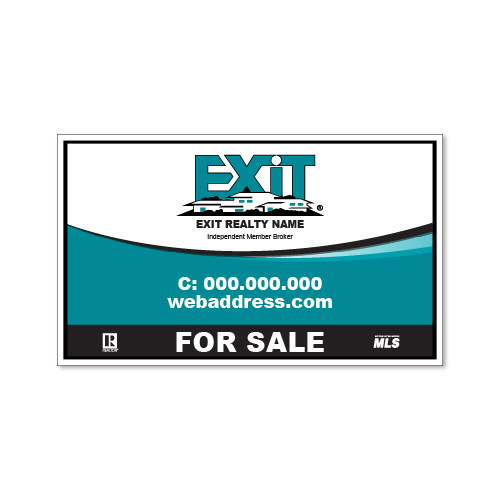 Exit 18x30 Listing Panel  Standard No Name - Double Sided