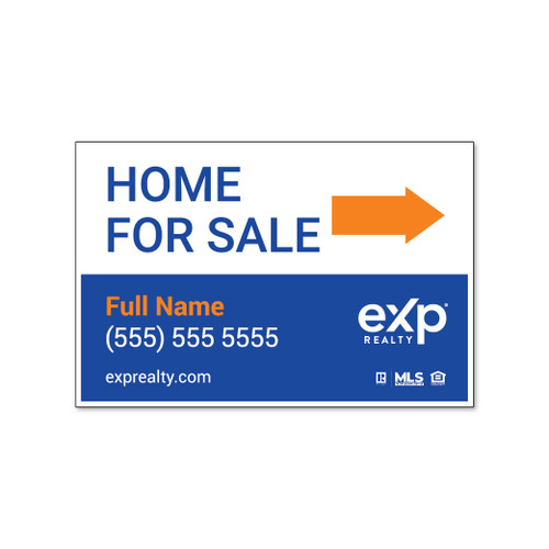 eXp Realty 12x18 For Sale Directional - Corrugated Plastic Double Sided