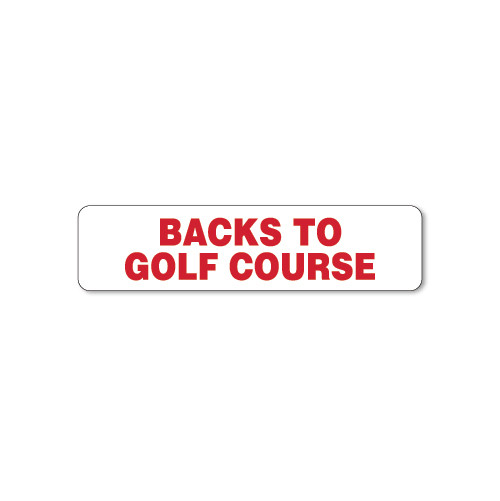 6x24 Rider BACKS TO GOLF COURSE - Double Sided