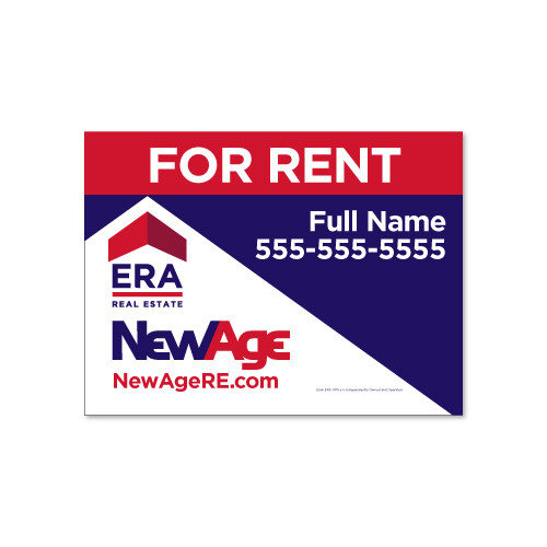 ERA New Age 18x24 For Rent Listing Panel - Double Sided