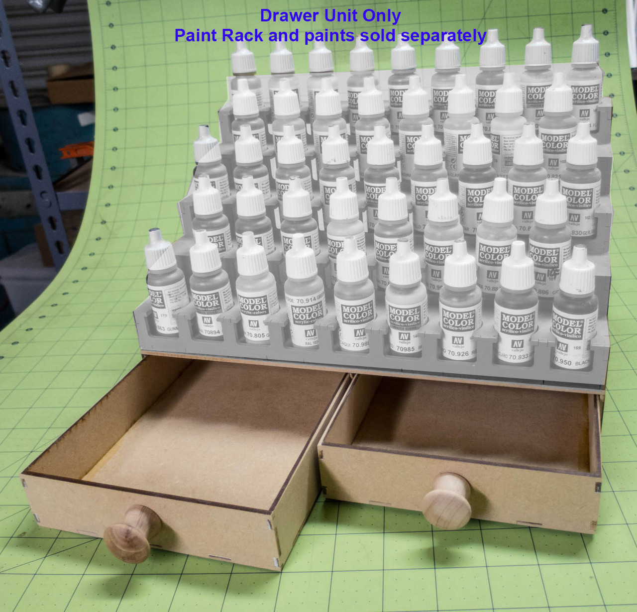 Paint Rack for Vallejo dropper bottles