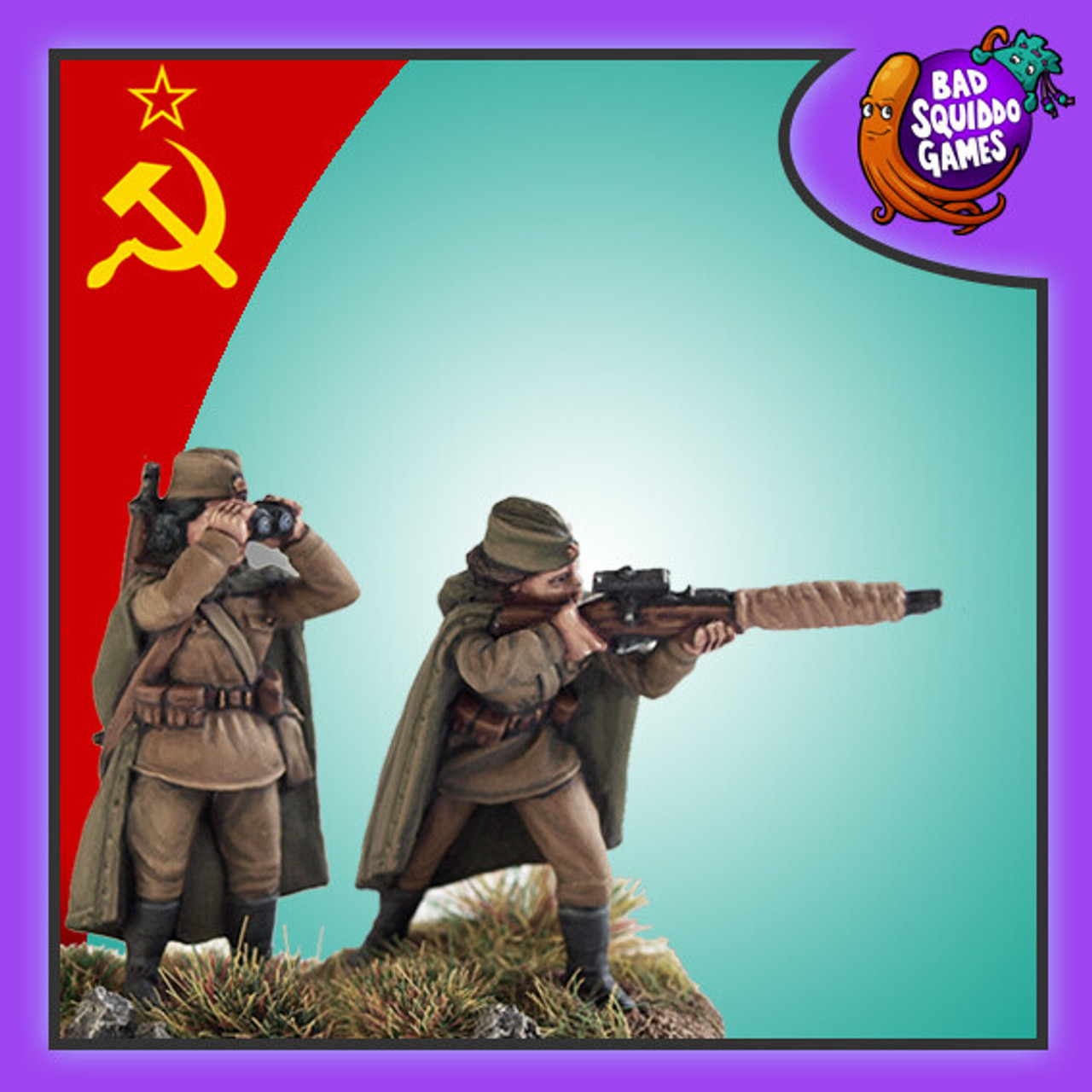 WW2 Soviet Sniper Team Resin 3D Printed Miniature -  Portugal