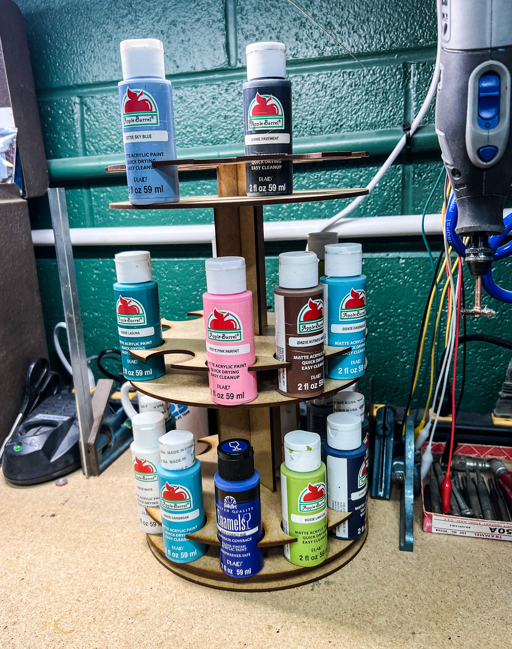 Rotating Paint Rack - 2oz Craft Paints