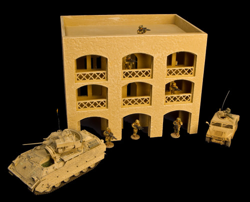 15mm Middle East Three Story Building (MDF) - 15MMDF151