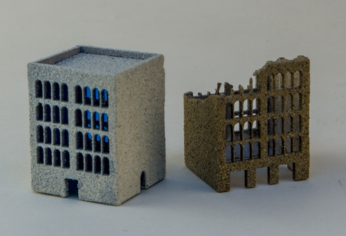 3mm 5 Story Building (Ruined and Non-Ruined) - 3MMCSS005