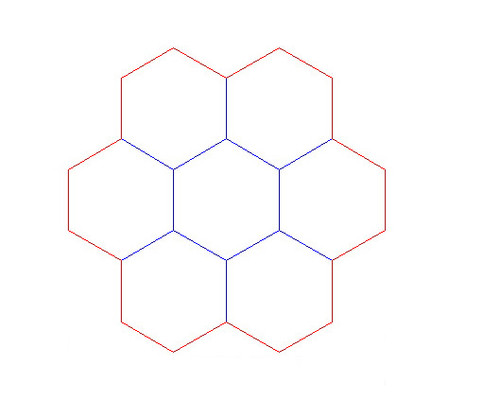 Hex Bases, "Circle of 7" - (1.125")