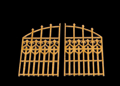 20mm (1/72nd) wrought iron double gate - 20MTAV025-1