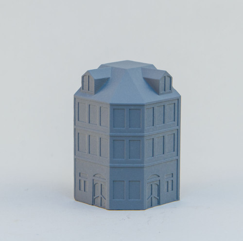 6mm Town Building, Corner - 285MEV112