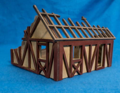 28mm Small Half Timber House  - 28MMDF550