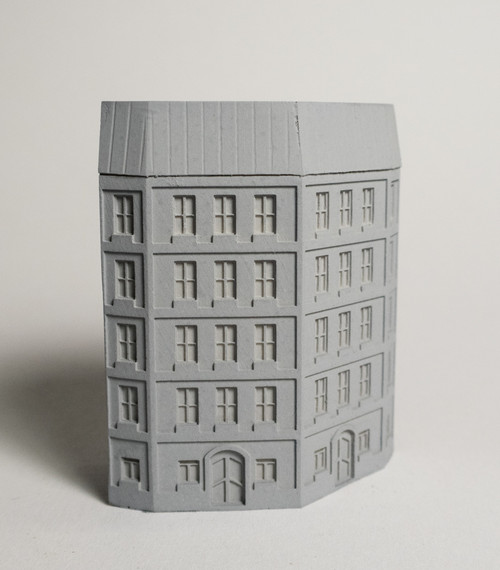 6mm European City Corner Building - 285MEV0145