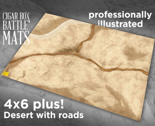 Battle Mat - Desert With Roads