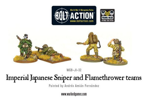 Bolt Action: Imperial Japanese Sniper and Flamethrower team