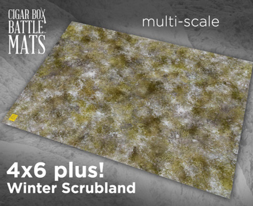 Battle Mat - Winter Scrubland