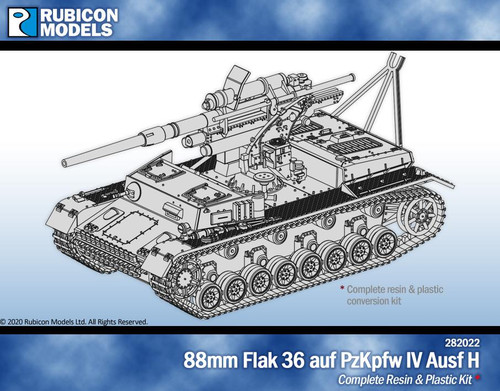 88mm Flak 36 auf PzKpfw IV Ausf H Kit- Resin