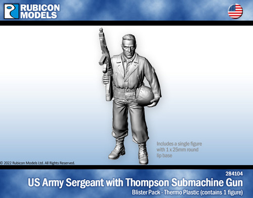 US Army Sergeant with Thompson SMG - Siocast