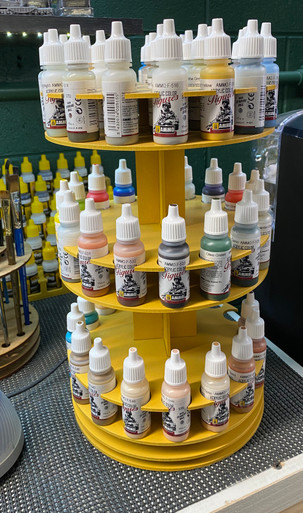 Inverted 48 Dropper Bottle Paint Rack - Ironheart Artisans