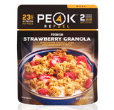 Peak Refuel, Backpacking meals, strawberry, granola, dehydrated