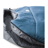 Soft inner lining and offset quilting of The North Face Wasatch 20 Long sleeping bag